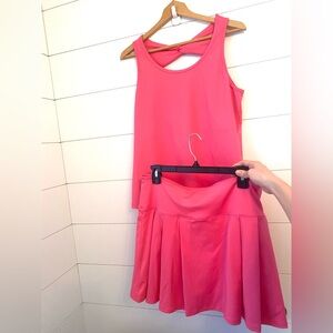 NWT Freely Bright Pink Top + skirt set! (Size XL)